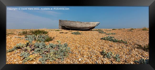 Dungeness boat Framed Print by David Hare
