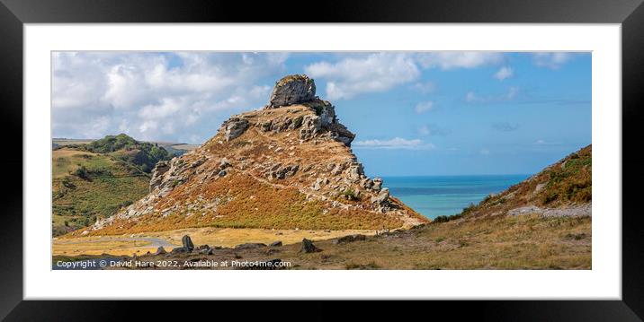 Valley of Rocks Framed Mounted Print by David Hare