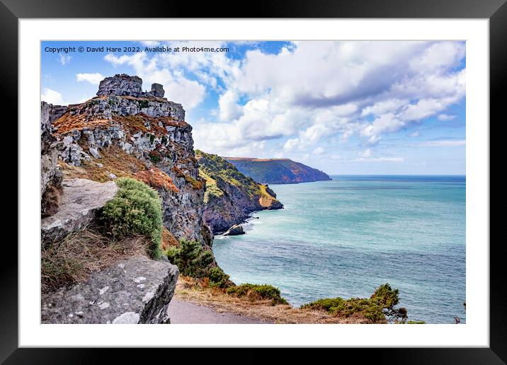 Valley of Rocks Framed Mounted Print by David Hare