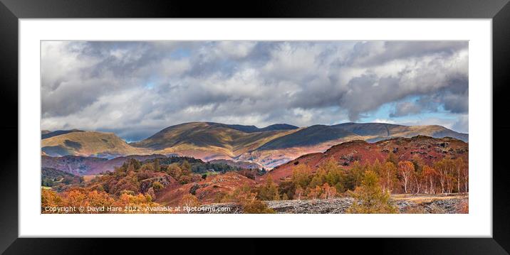 Lake District cumbria Framed Mounted Print by David Hare