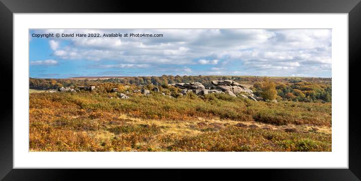 Owler Tor Framed Mounted Print by David Hare