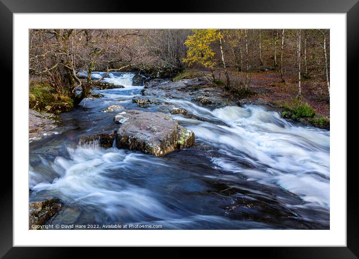 Aira High Force Falls Framed Mounted Print by David Hare