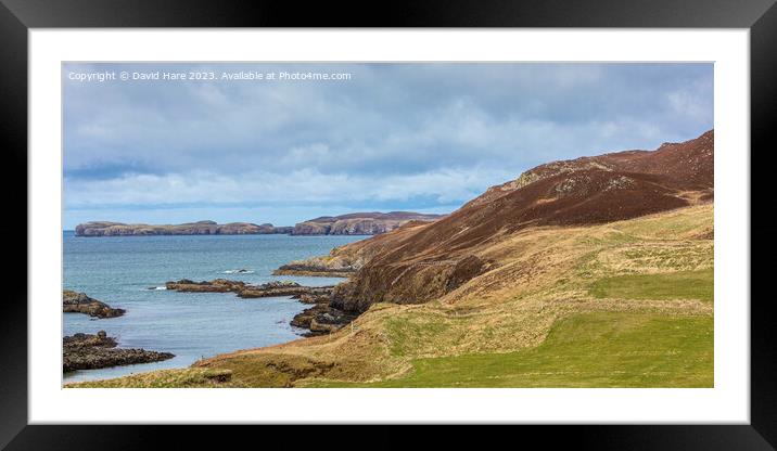 Highland Coast Framed Mounted Print by David Hare