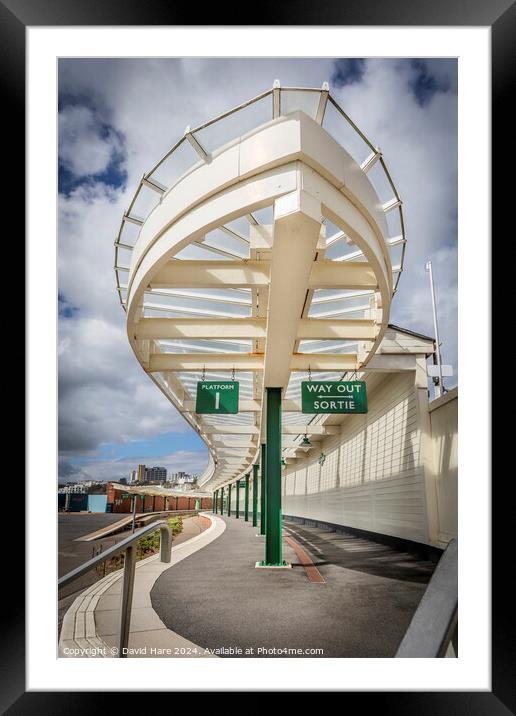 Folkestone Harbour Arm Station Framed Mounted Print by David Hare