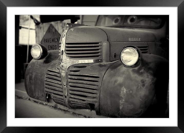 Part of a Dodge. Framed Mounted Print by David Hare