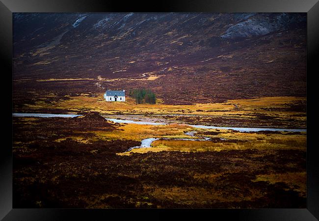 Achnambeithach Cottage Framed Print by David Hare