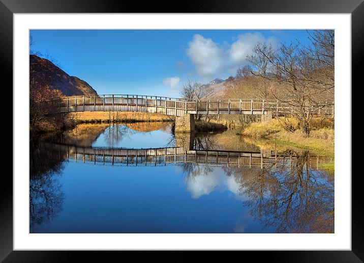 Scottish reflections. Framed Mounted Print by David Hare