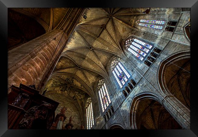  Narbonne Cathedral Framed Print by David Hare