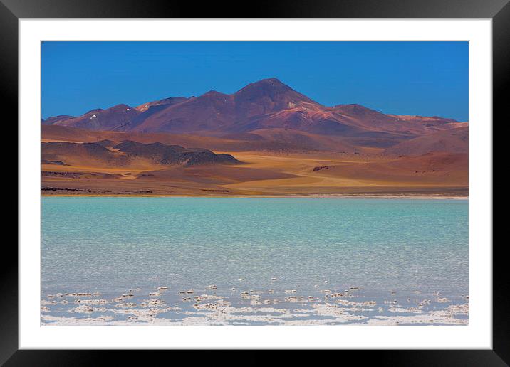  Atacama Salt Lake Framed Mounted Print by David Hare