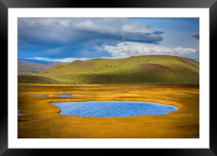  Patagonian Lakes Framed Mounted Print by David Hare