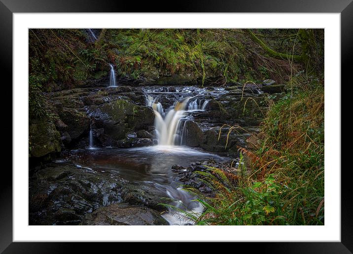  Glenariff Nature Reserve Waterfalls Framed Mounted Print by David Hare