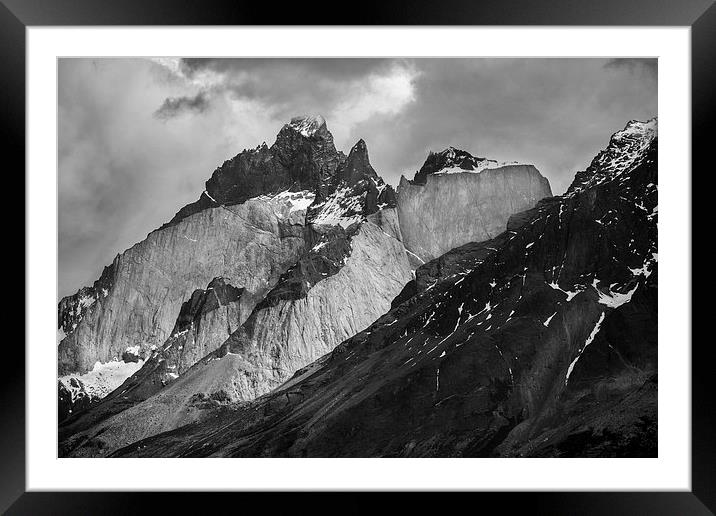 Patagonian Mountains Framed Mounted Print by David Hare