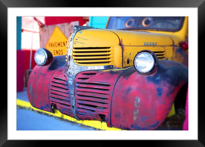  A Colourful Dodge Framed Mounted Print by David Hare