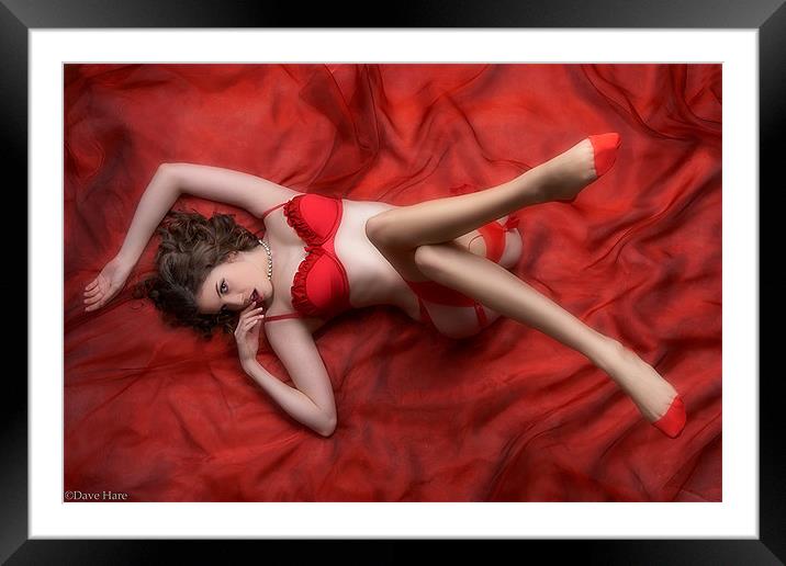 Sweet in red. Framed Mounted Print by David Hare