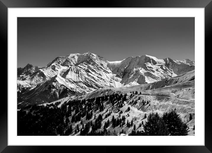 Mt. Blanc Framed Mounted Print by David Hare