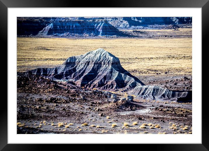 Painted Desert Framed Mounted Print by David Hare