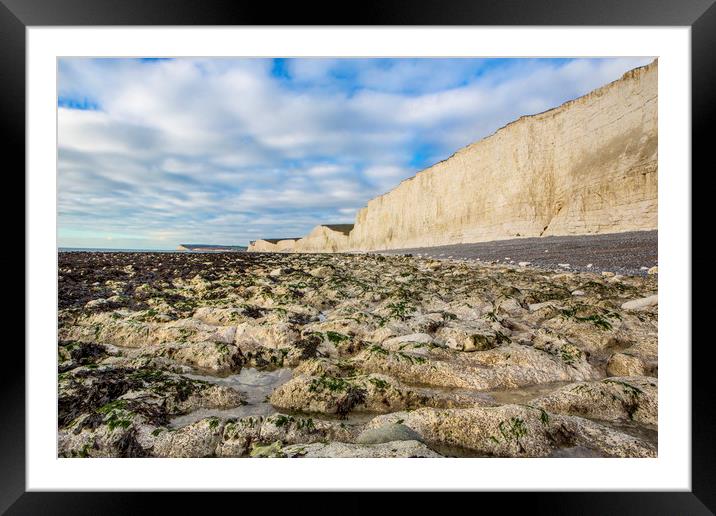 Birling Gap Framed Mounted Print by David Hare