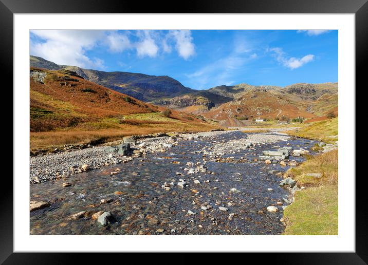 Cumbrian Stream Framed Mounted Print by David Hare