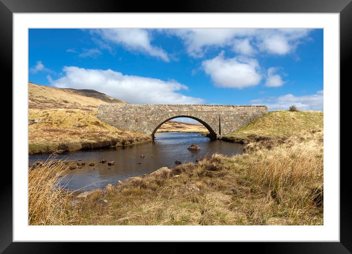 Highland Bridge. Framed Mounted Print by David Hare