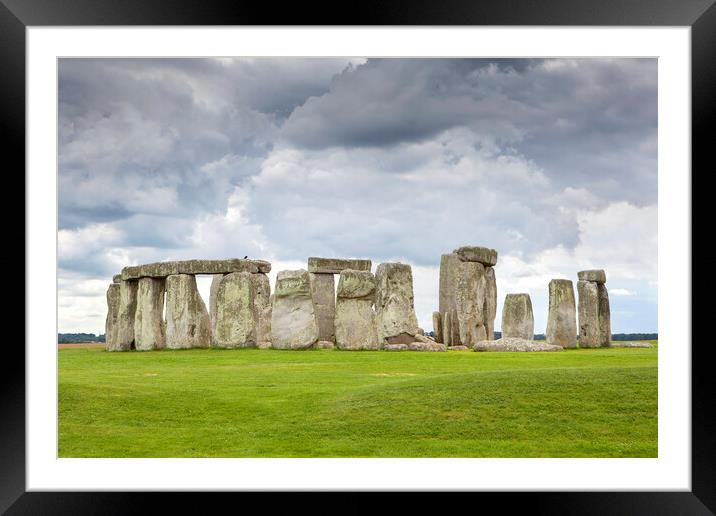 Stonehenge Framed Mounted Print by David Hare