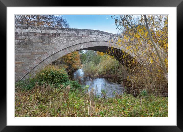 Northumbrian Bridge Framed Mounted Print by David Hare
