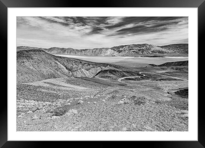 The deserts of Death Valley Framed Mounted Print by David Hare