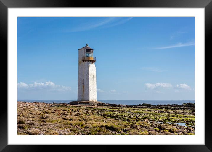 Southerness Lighthouse Framed Mounted Print by David Hare