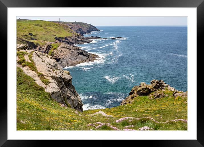 The Cornish Coast Framed Mounted Print by David Hare