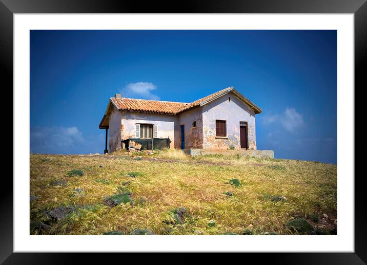 House on the hill Framed Mounted Print by David Hare