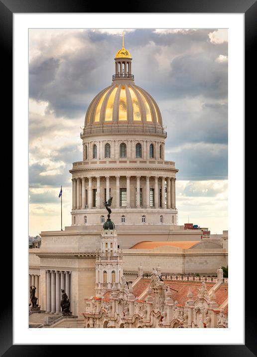 Capitolio of Cuba Framed Mounted Print by David Hare