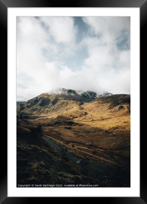 Beautiful Welsh Mountains Framed Mounted Print by Sarah Partridge