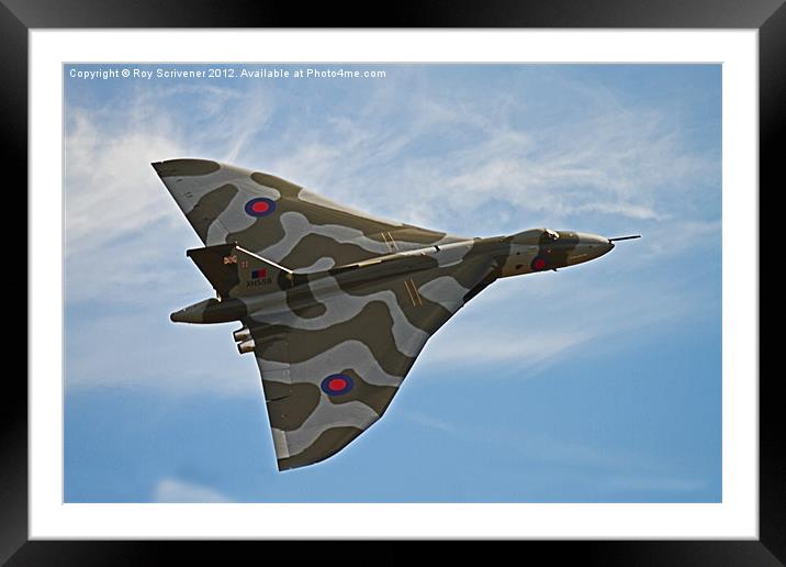 XH558 at Duxford Framed Mounted Print by Roy Scrivener