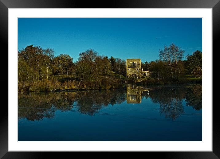 Pensthorpe reflections Framed Mounted Print by Roy Scrivener