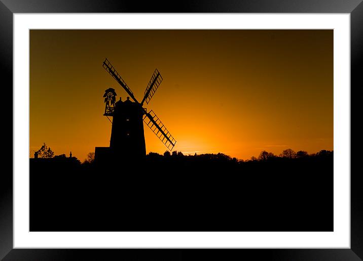 Cley Sunset Framed Mounted Print by Roy Scrivener