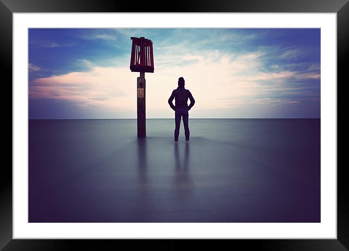 Alone Framed Mounted Print by Chris Owen