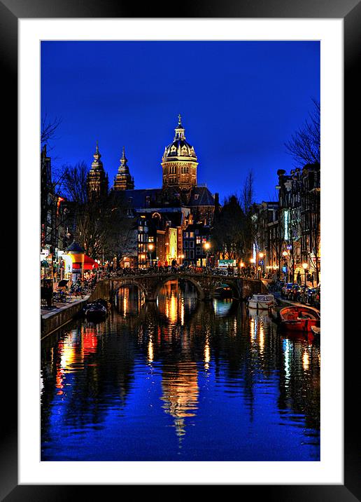 Reflections of Amsterdam Framed Mounted Print by Chris Owen