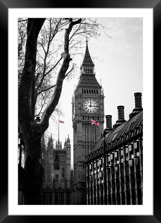 Big Ben Framed Mounted Print by Chris Owen