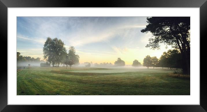 Misty Greens Framed Mounted Print by Chris Owen