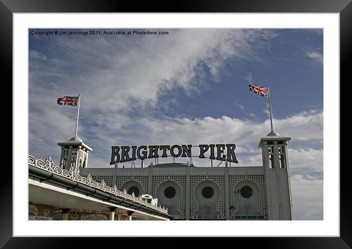Brighton Pier Framed Mounted Print by jim jennings