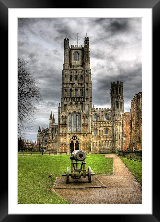 ELY CATHEDRAL HDR Framed Mounted Print by Gypsyofthesky Photography
