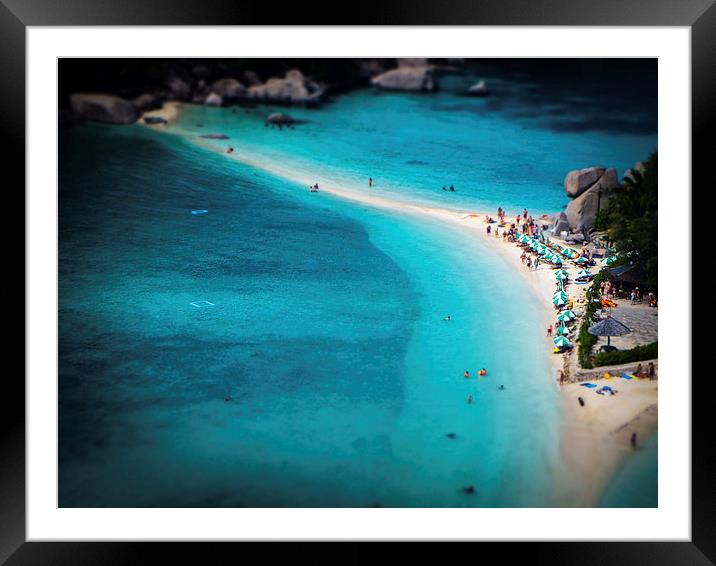 Miniature Paradise Framed Mounted Print by Simon Joshua Peel