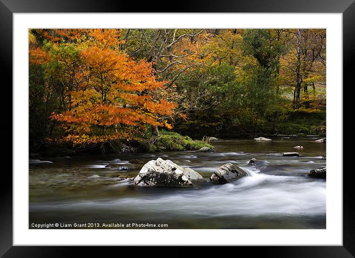 Pass of Aberglaslyn, Nanmor Valley, North Wales Framed Mounted Print by Liam Grant