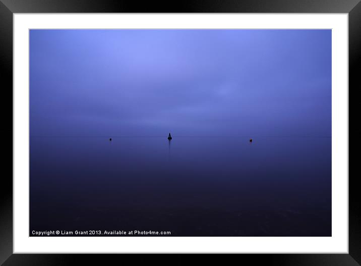 Buoys at twilight/Wells-next-the-Sea/North Norfolk Framed Mounted Print by Liam Grant