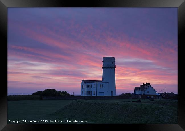 Lighthouse at Dawn, Old Hunstanton, Norfolk Framed Print by Liam Grant