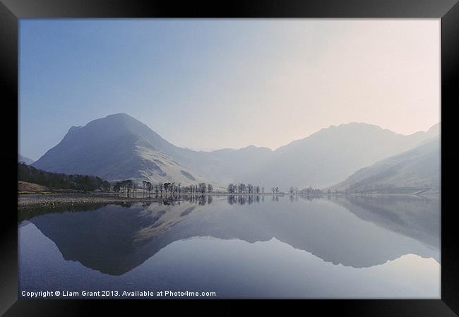 Buttermere reflections. Lake District, Cumbria, UK Framed Print by Liam Grant