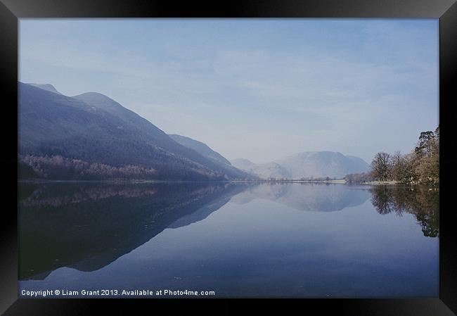 Buttermere reflections. Lake District, Cumbria, UK Framed Print by Liam Grant