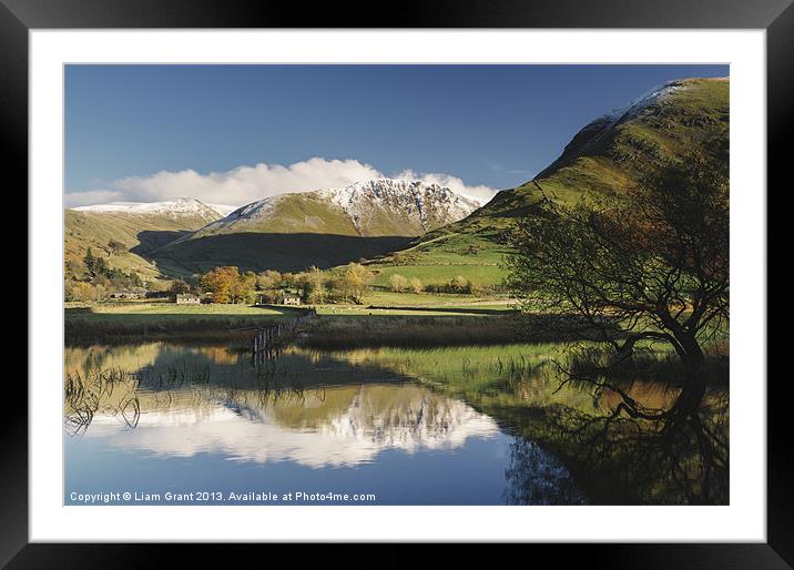 View to Hartsop from Brothers Water. Lake District Framed Mounted Print by Liam Grant