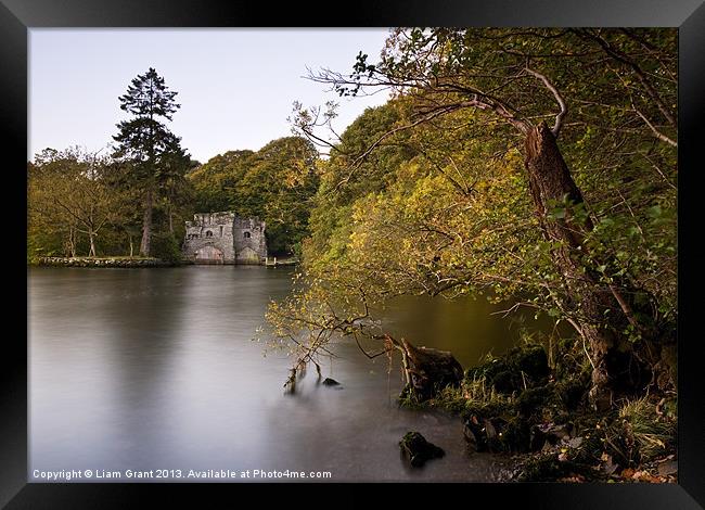 Boathouse at Low Wray, Lake Windermere, Lake Distr Framed Print by Liam Grant