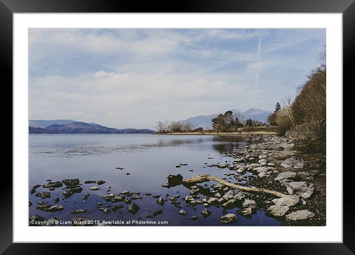 Derwent water. Lake District, Cumbria, UK. Framed Mounted Print by Liam Grant