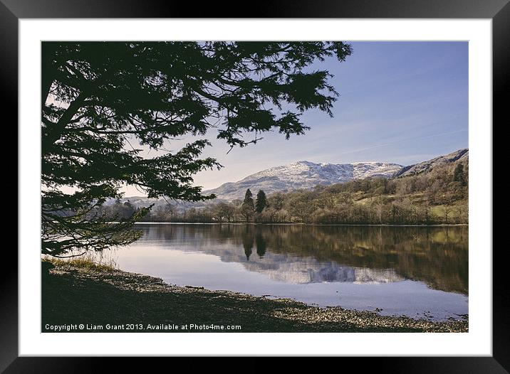 Coniston Water, Lake District, Cumbria, UK. Framed Mounted Print by Liam Grant